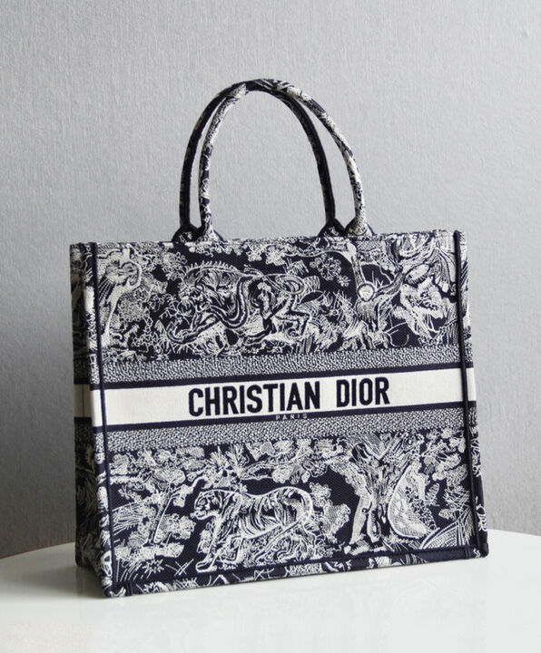Christian Dior Book Tote Black - AlimorLuxury