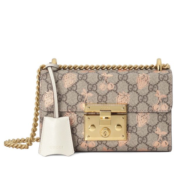 Gucci Padlock Small Berry Tote Bag 498156 Cream AlimorLuxury