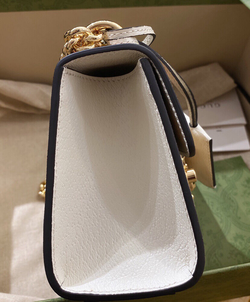 Gucci Padlock Small Berry Shoulder Bag 676238 Cream AlimorLuxury