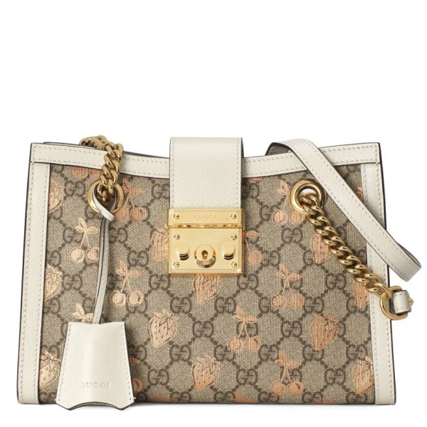 Gucci Padlock Small Berry Tote Bag 498156 Cream AlimorLuxury