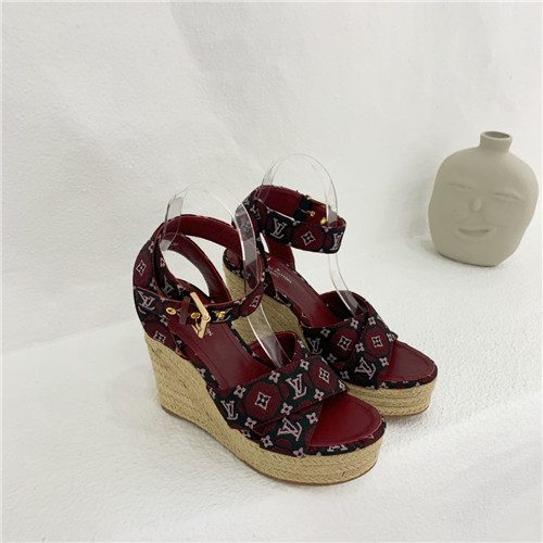 louis vuitton lv starboard wedge sandals