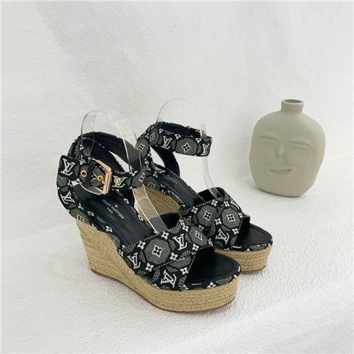 louis vuitton lv starboard wedge sandals
