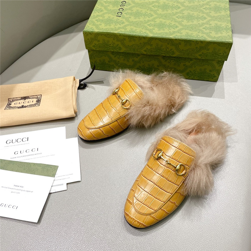 Gucci Classic Wool Slippers - Image 2
