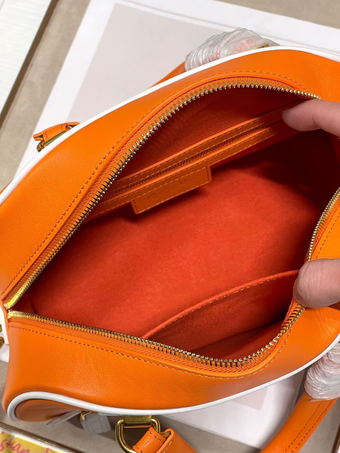 Dior Vibe bowling bag Orange AlimorLuxury