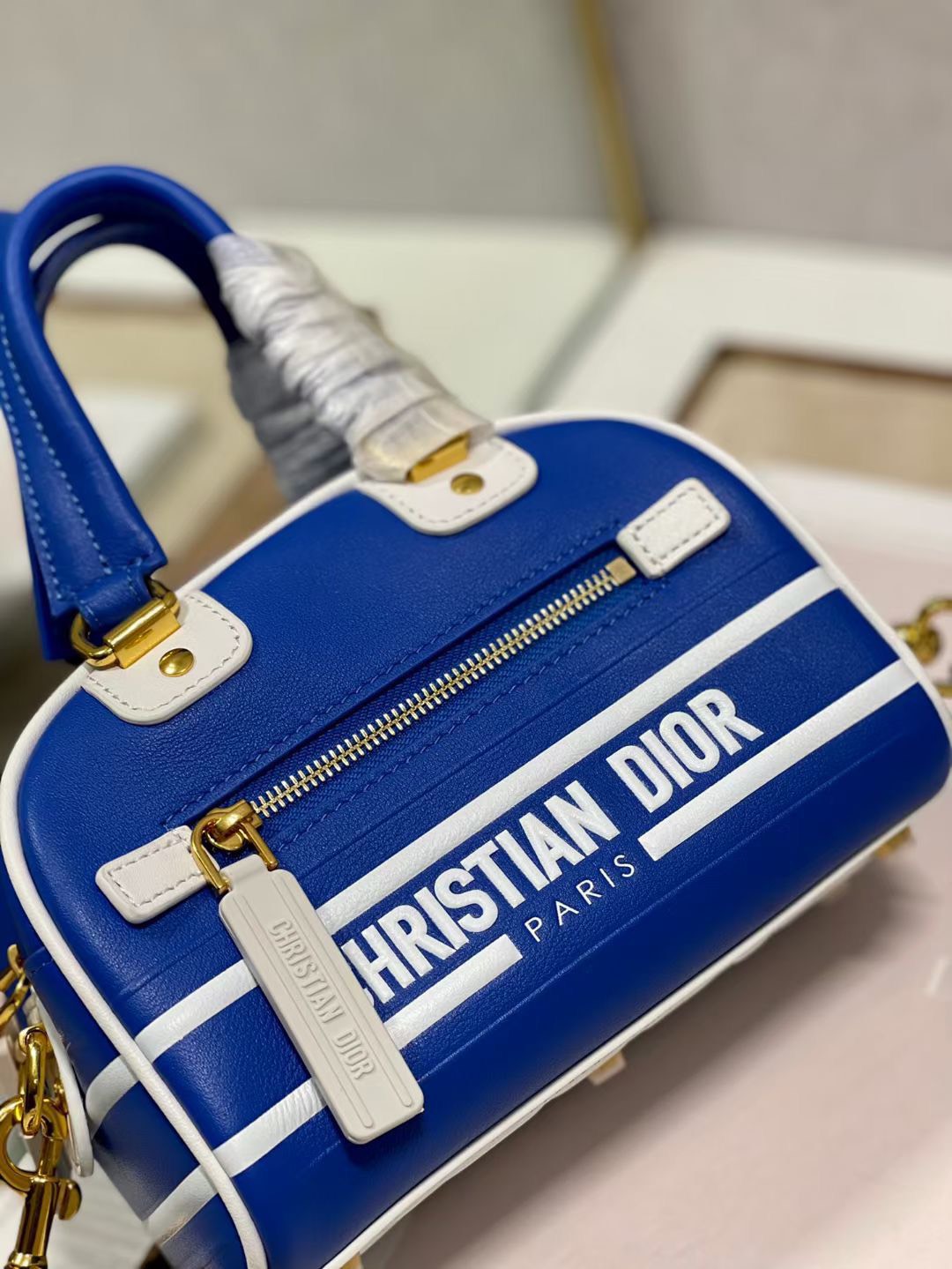 Dior Vibe bowling bag Cobalt Blue AlimorLuxury