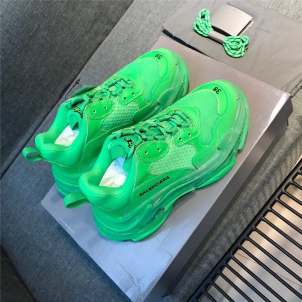 BALENCIAGA Triple S Sneakers green 2020 SS