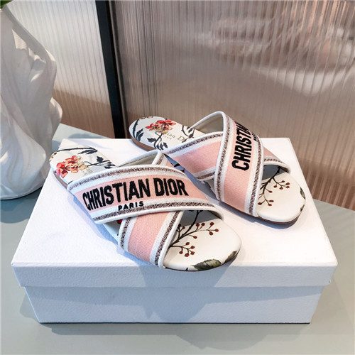 dior flat slippers womens
