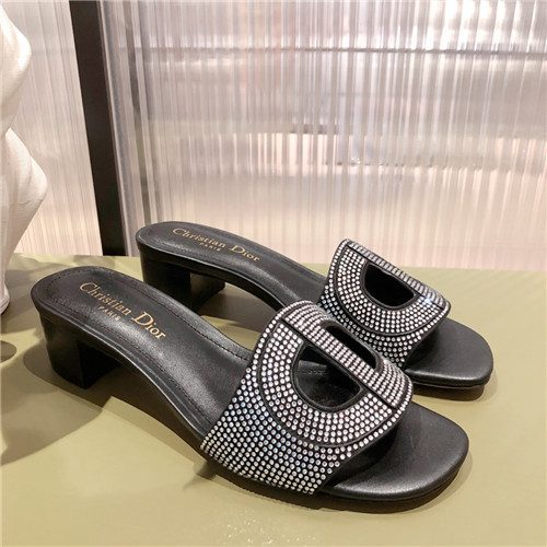 dior block heel sandals