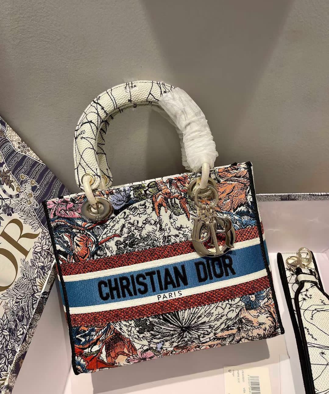 CHRISTIAN DIOR LADY D-LITE BLUE BAG - Replica Bags and Shoes online ...