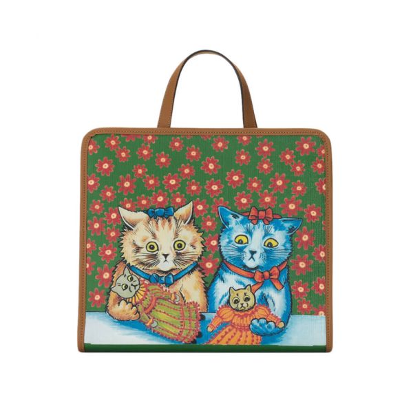 Gucci Kitten Print Tote Bag