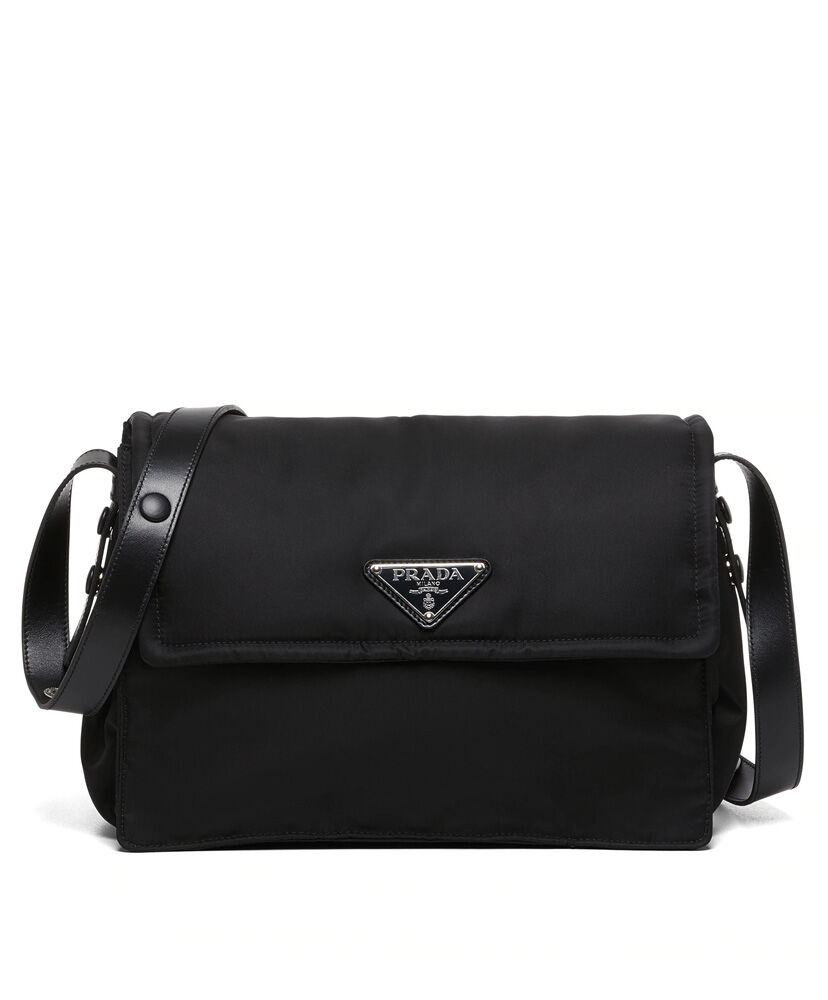 Prada Medium padded nylon shoulder bag 1BD255 Black - Replica Bags and ...