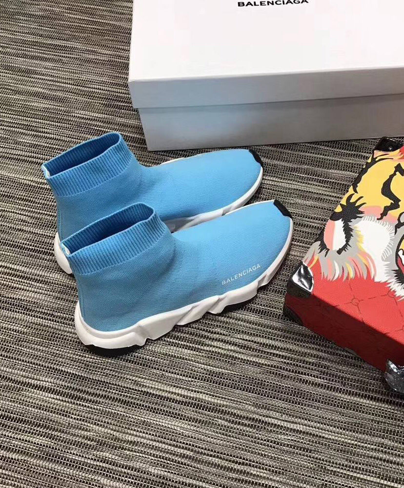 Balenciaga Unisex Knit High-Top Sneakers - Image 4
