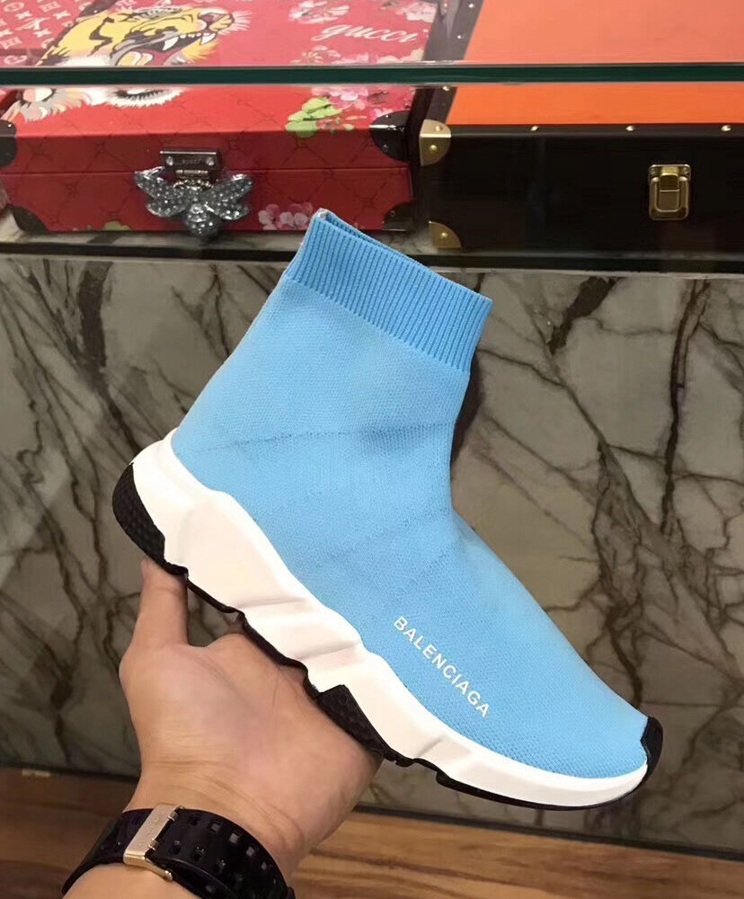 Balenciaga Unisex Knit High-Top Sneakers - Image 5