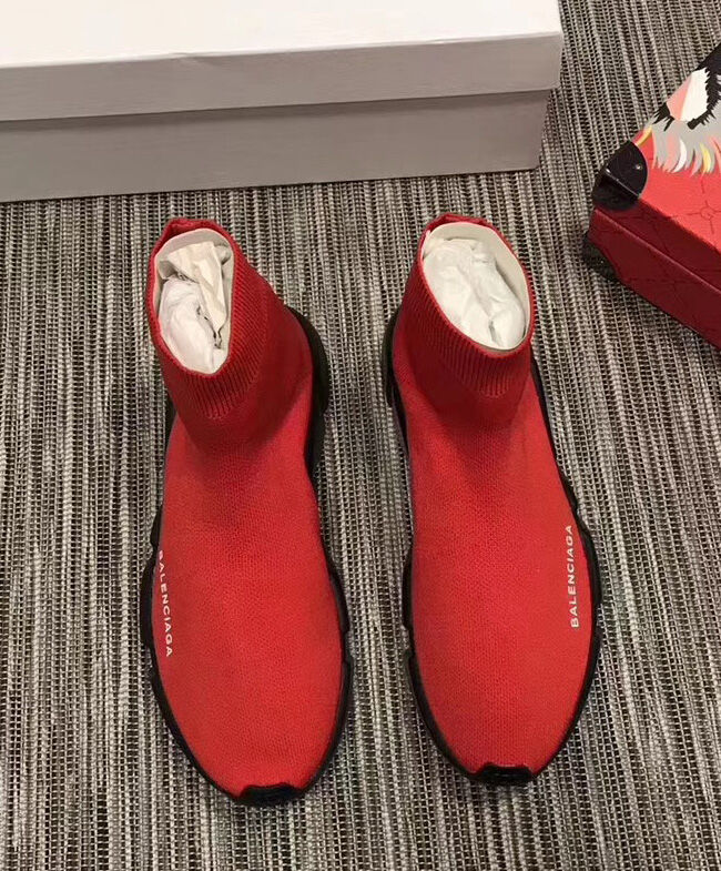 Balenciaga Unisex Knit High-Top Sneakers - Image 2