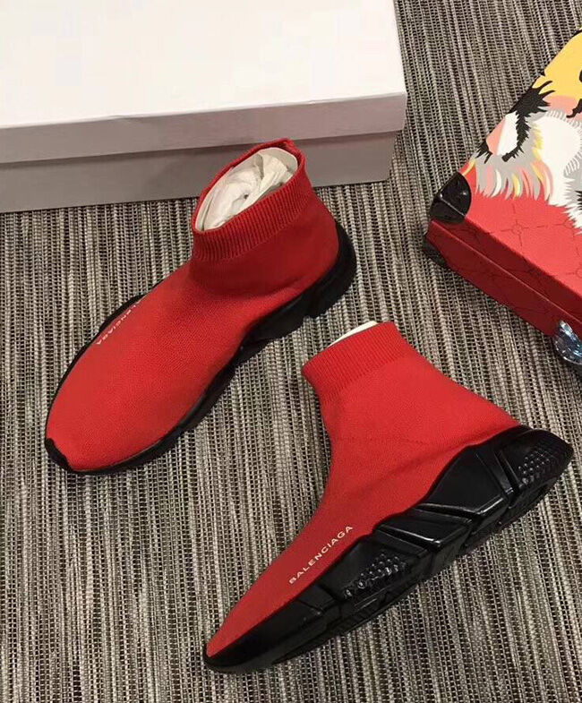 Balenciaga Unisex Knit High-Top Sneakers - Image 3