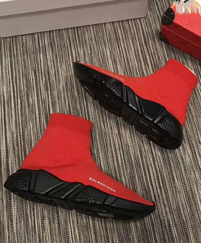 Balenciaga Unisex Knit High-Top Sneakers - Image 4