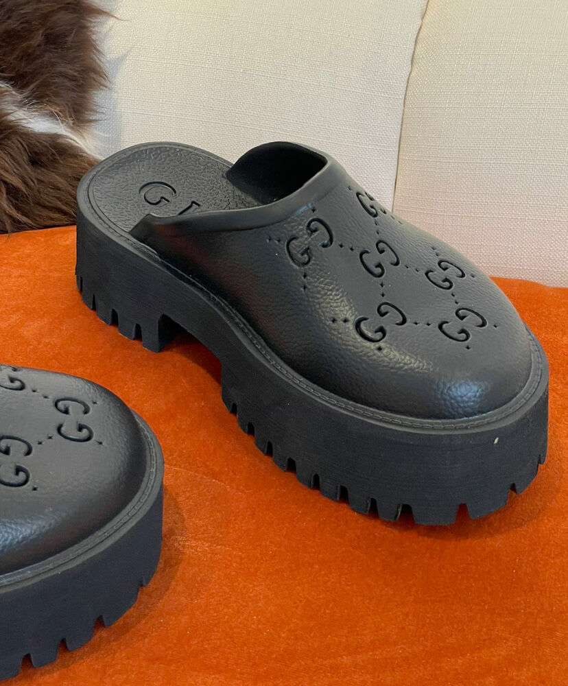 gucci perforated platform