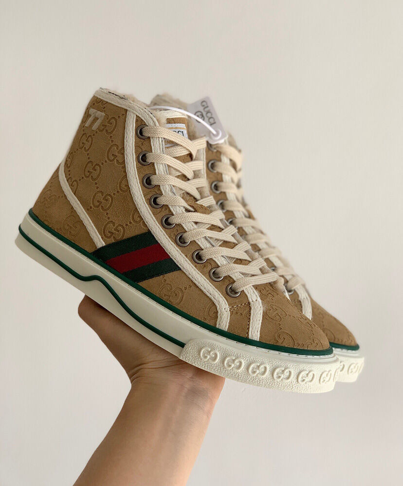 Gucci Unisex Tennis 1977 Sneaker 649327 Apricot - Image 6