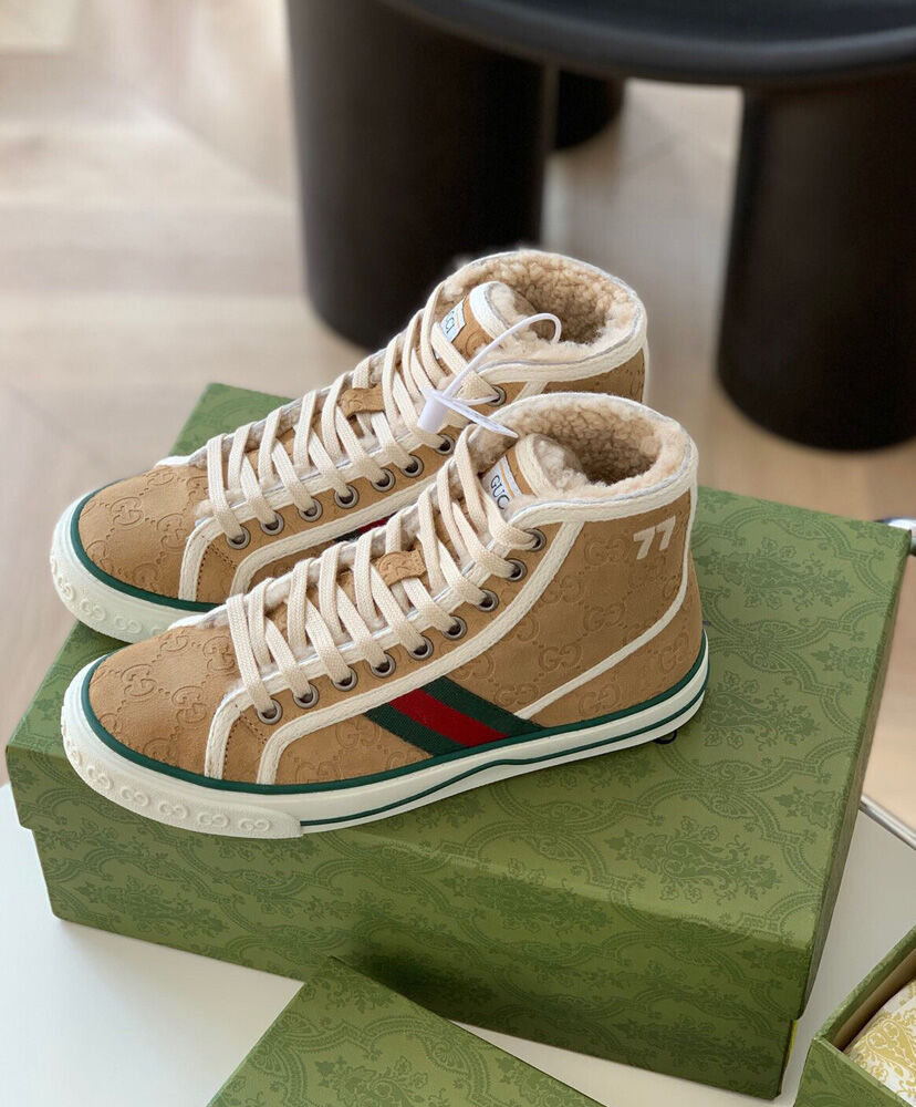 Gucci Unisex Tennis 1977 Sneaker 649327 Apricot - Image 7