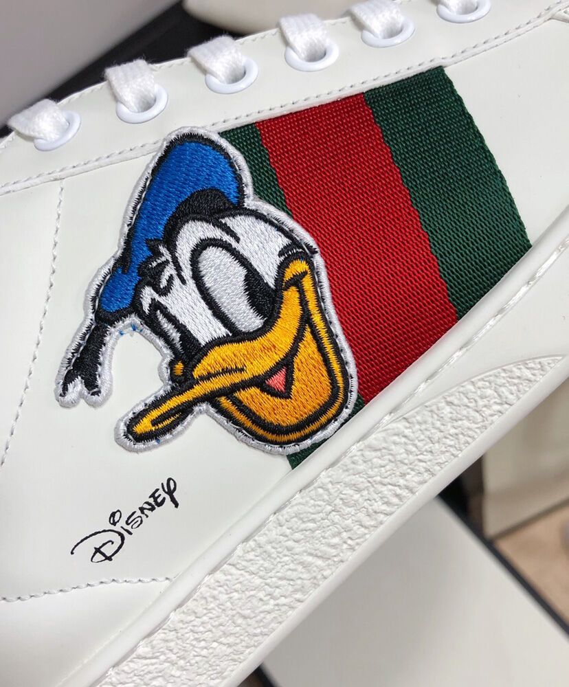 Gucci x Disney Unisex Donald Duck Ace sneaker White - Image 10