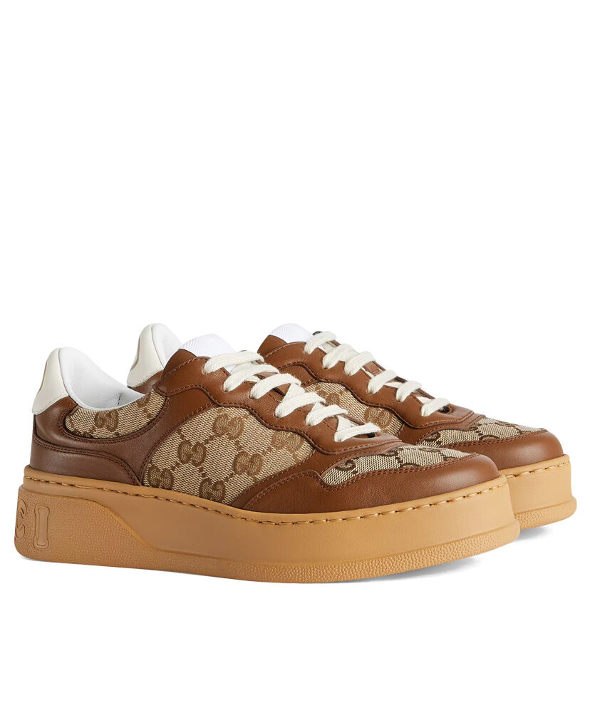 Gucci Unisex GG Sneaker 676092 Coffee - Replica Bags and Shoes online ...