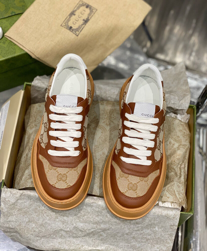 Gucci Unisex GG Sneaker 676092 Coffee - Image 2