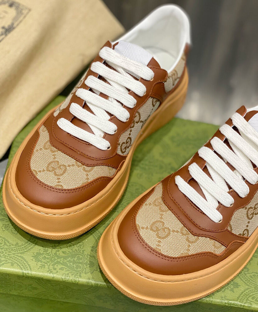 Gucci Unisex GG Sneaker 676092 Coffee - Image 5