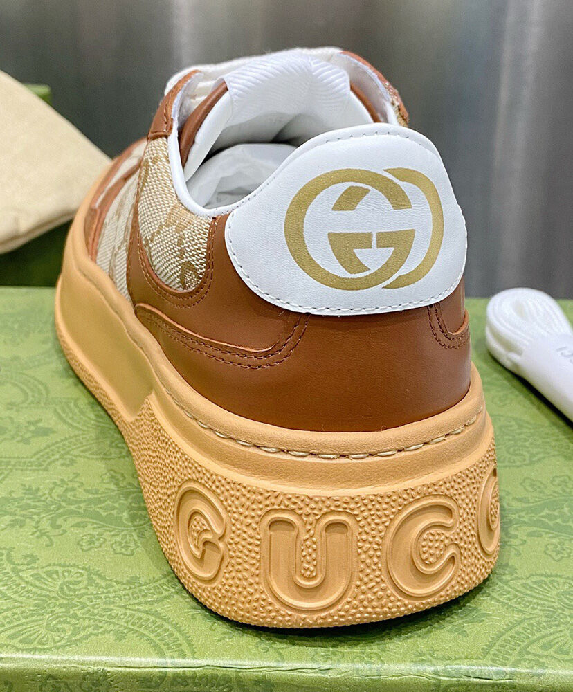 Gucci Unisex GG Sneaker 676092 Coffee - Image 7