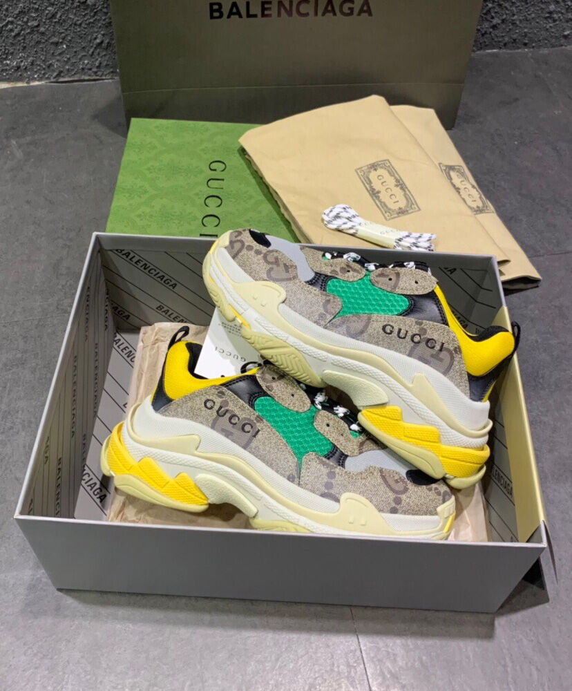 Gucci Unisex The Hacker Project Triple S sneaker 677193 Green - Replica ...