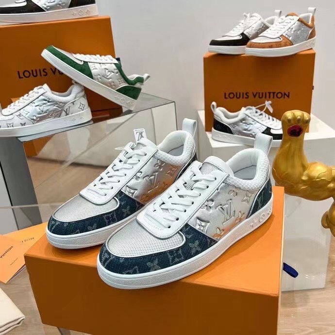 Louis Vuitton Trainer Men Shoes Black