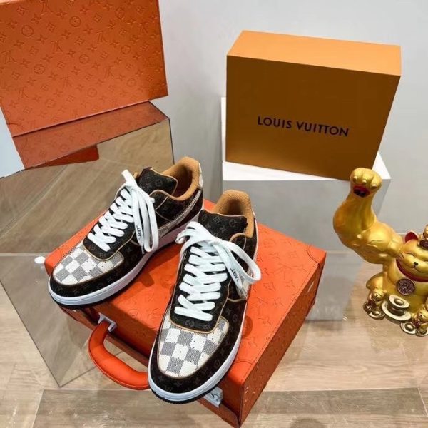 Nike Air Force 1 Low Louis Vuitton Monogram Brown Damier Azur