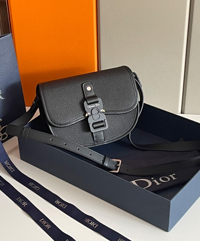 Christian Dior Gallop Messenger Bag Black AlimorLuxury
