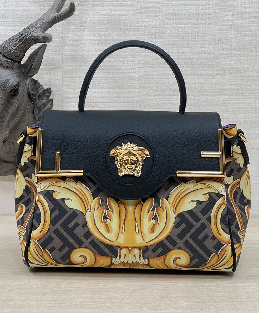 Fendi Fendace La Medusa Medium Handbag AlimorLuxury
