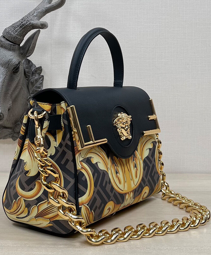 Fendi Fendace La Medusa Medium Handbag AlimorLuxury