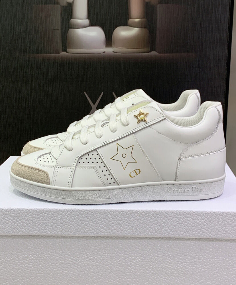 Christian Dior Unisex Star Sneaker Cream - Image 7