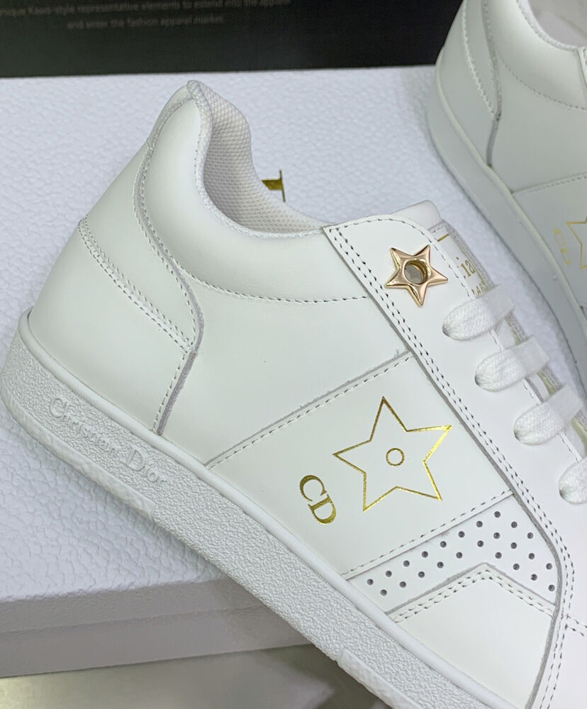 Christian Dior Unisex Star Sneaker Cream - Image 10
