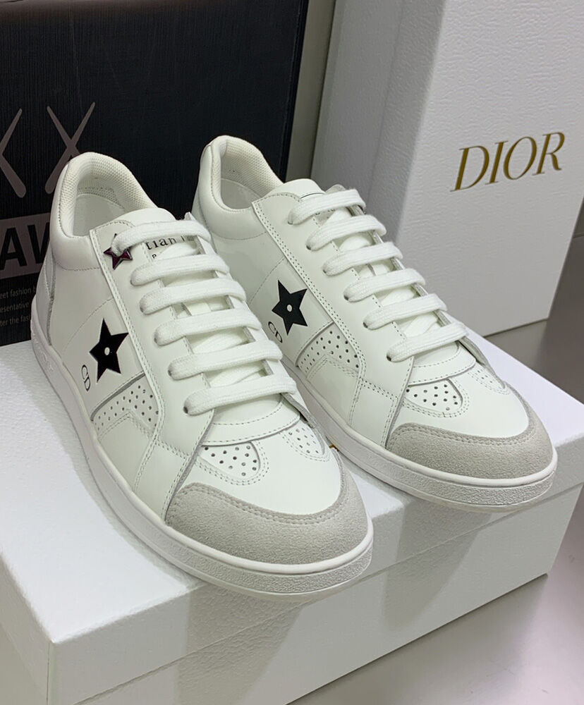 Christian Dior Unisex Star Sneaker Cream - Replica Bags and Shoes ...