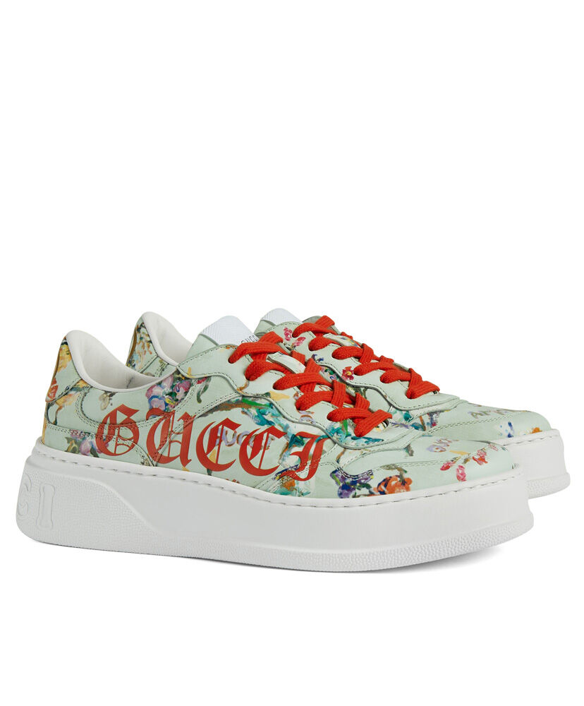 Gucci Unisex Floral 'Soave' Sneaker - Image 2