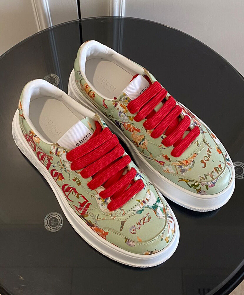 Gucci Unisex Floral 'Soave' Sneaker