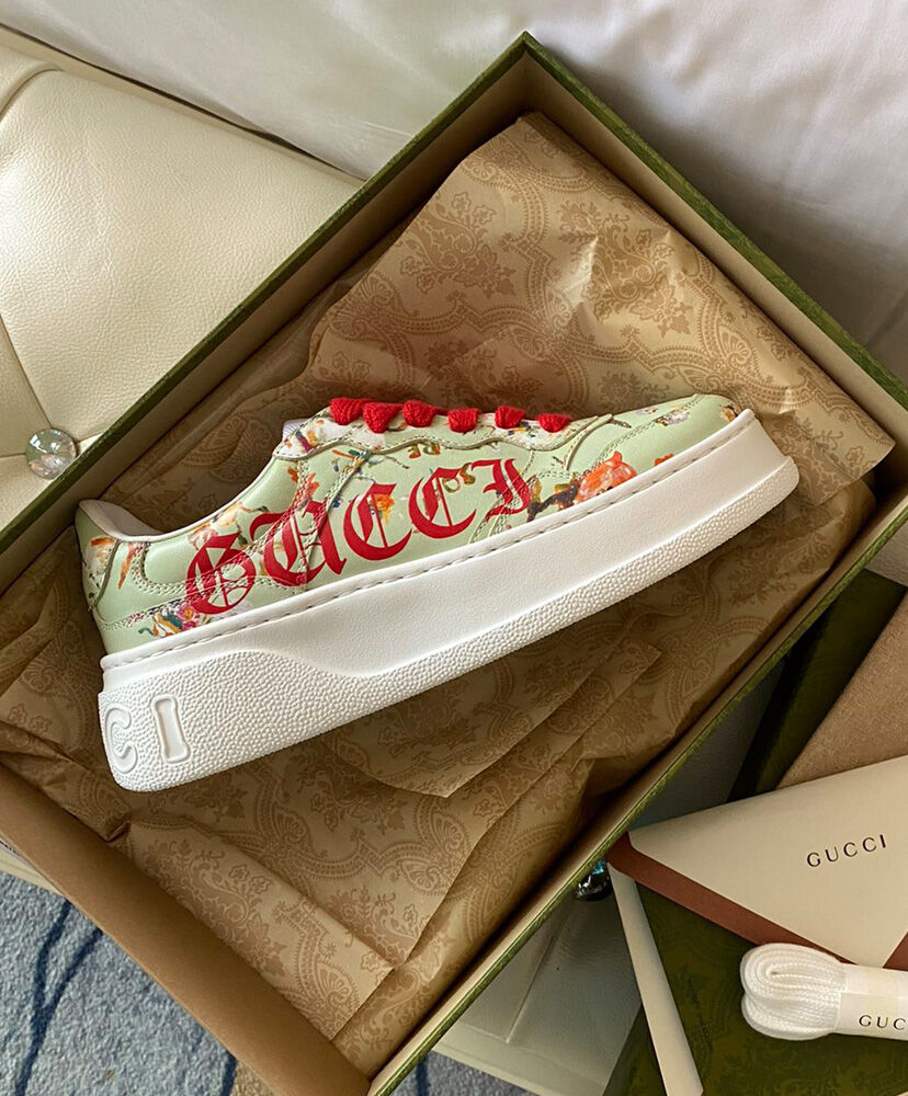 Gucci Unisex Floral 'Soave' Sneaker - Image 7
