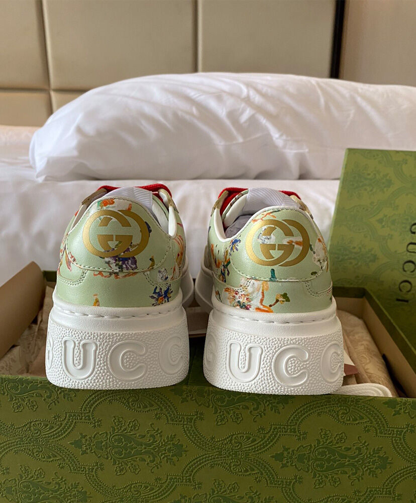 Gucci Unisex Floral 'Soave' Sneaker - Image 8