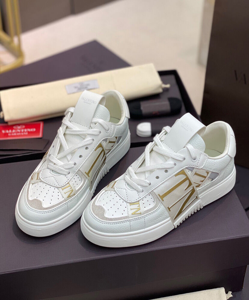 Valentino Unisex Calfskin Vl7n Sneaker With Bands - Image 4