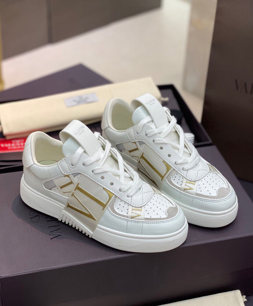 Valentino Unisex Calfskin Vl7n Sneaker With Bands - Image 5