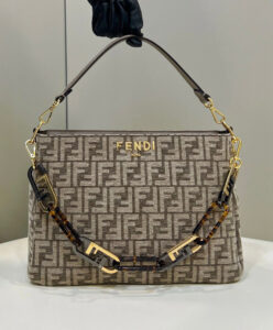 Fendi O'Lock Zip Gray