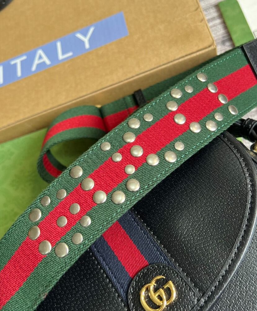 Gucci Ophidia Mini GG Shoulder Bag 722117 Black - AlimorLuxury