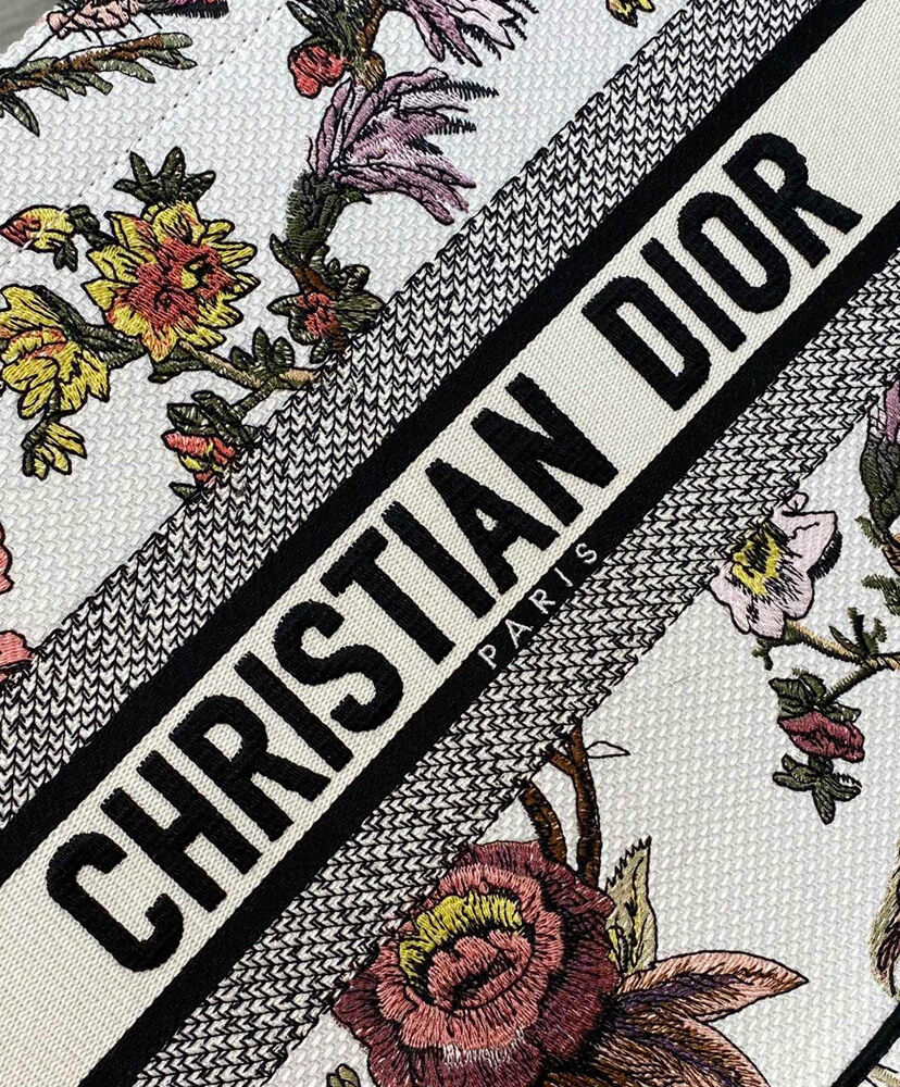 Christian Dior Medium Dior Book Tote Cream - AlimorLuxury