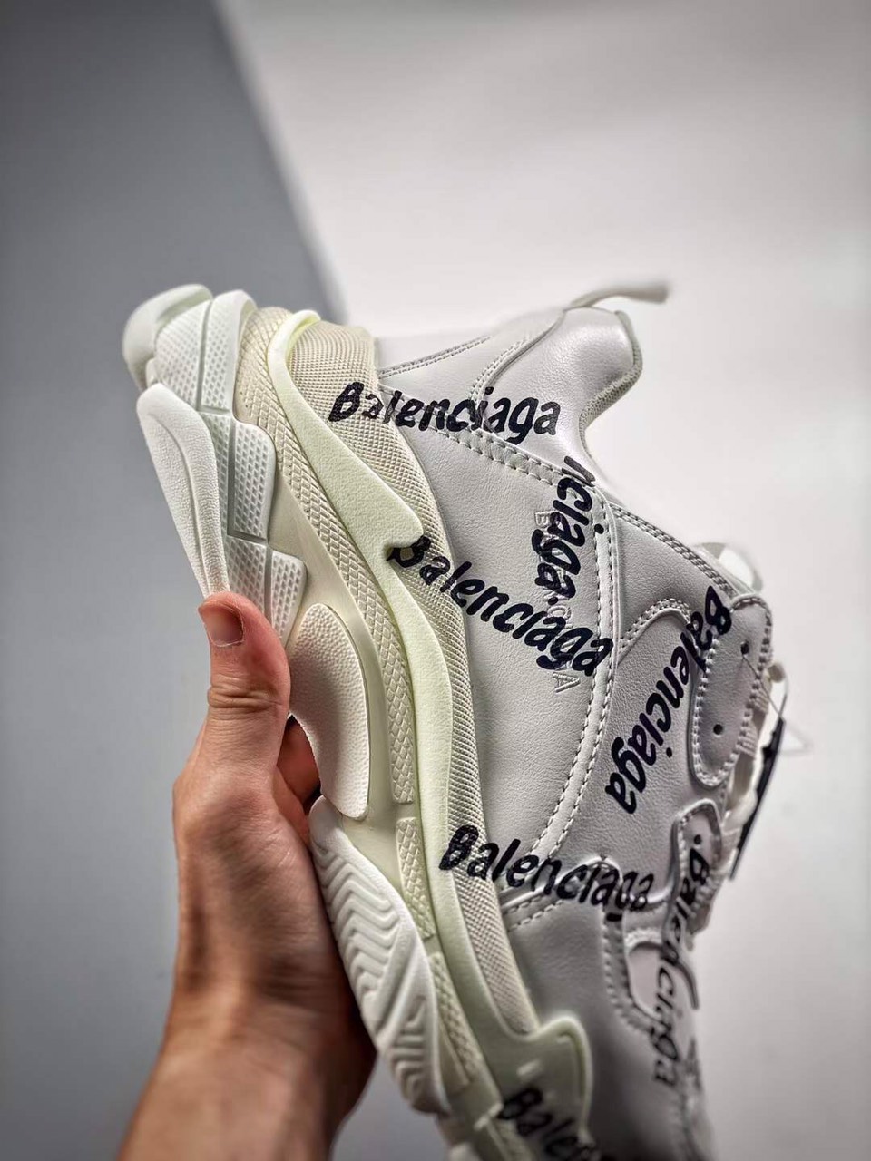 Balenciaga Unisex Tripple S Logo Shoes - Image 2