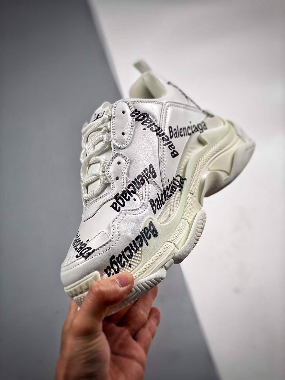 Balenciaga Unisex Tripple S Logo Shoes - Image 5