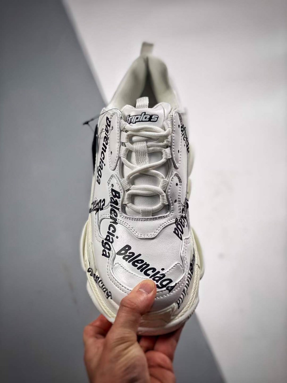 Balenciaga Unisex Tripple S Logo Shoes - Image 8