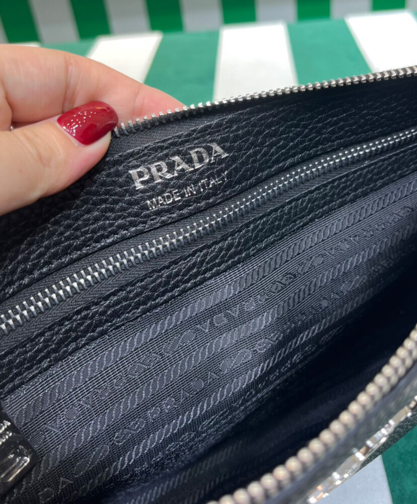 Prada Leather Shoulder Bag 1BH050 - AlimorLuxury